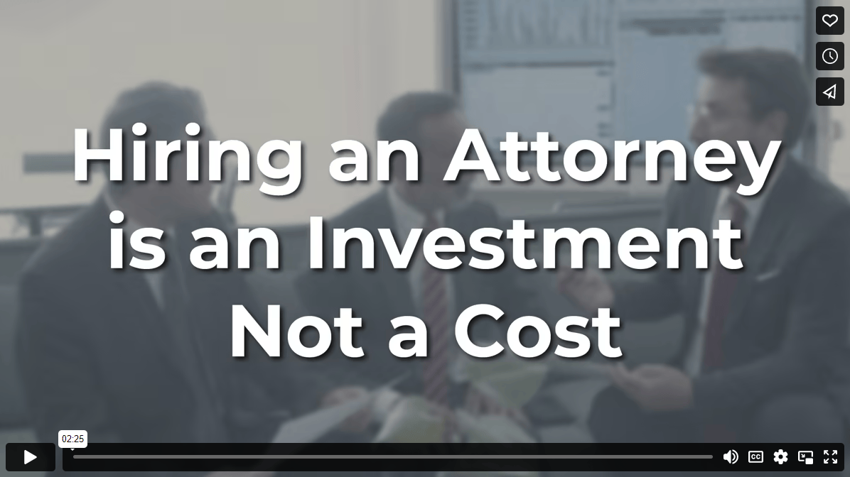 Hiring an Attorney is an Investment Not a Cost