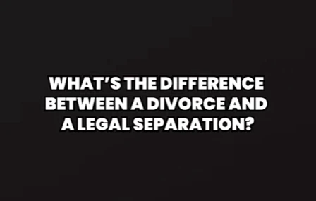 Divorce can be rough, but there are different options. Know the difference between divorce and legal separation.